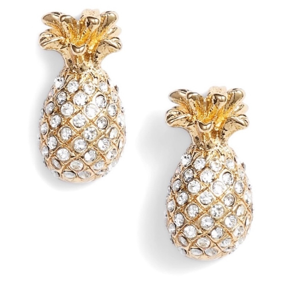 KATE SPADE ♠️ POOL PAVE PINEAPPLE EARRINGS